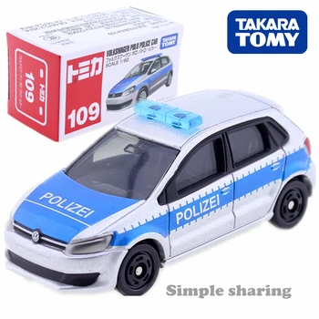 

TOMICA No. 109 1:62 Scale VOLKSWAGEN POLO POLICE CAR TAKARA TOMY Diecast metal Car in toy vehicle model NEW