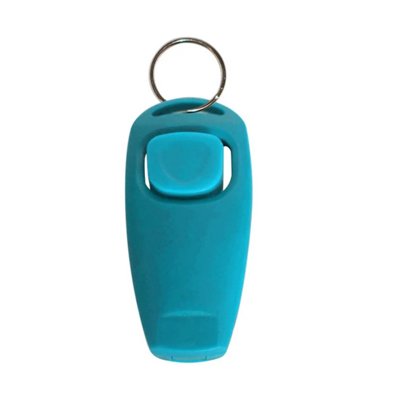 2 in 1 Dog Supplies Whistle Clicker Combo Pet Dogs Training Whistle Dog Whistles Z - Цвет: Синий