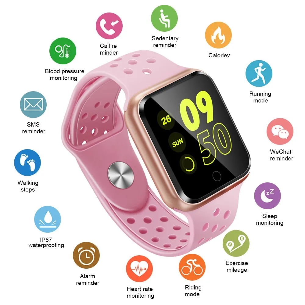 

Smart Watch Women Waterproof Sport bluetooth Bracelet Blood Pressure Monitor Fitness for Apple phone Android iOS
