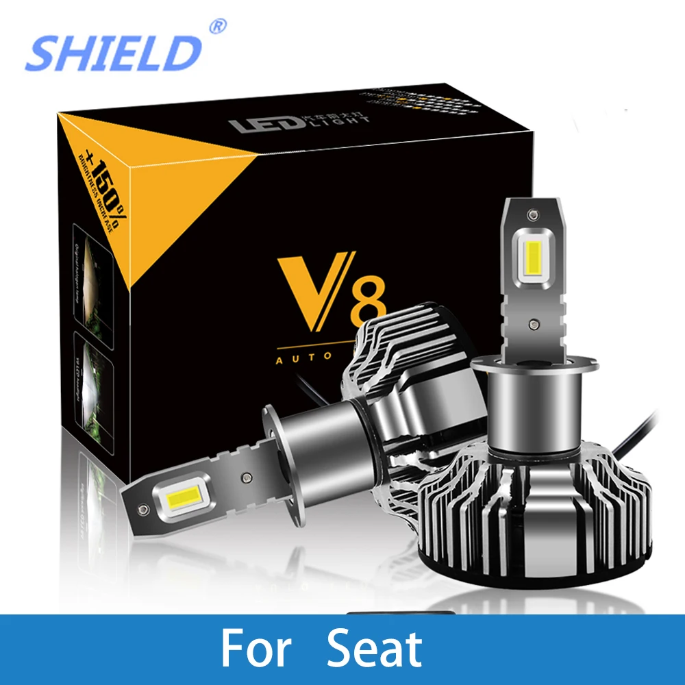 Автомобильные фары для Seat Ibiza Leon Altea Toledo Arosa H7 LED H4 H1 H3 9005 6500K 8000LM CSP Chips