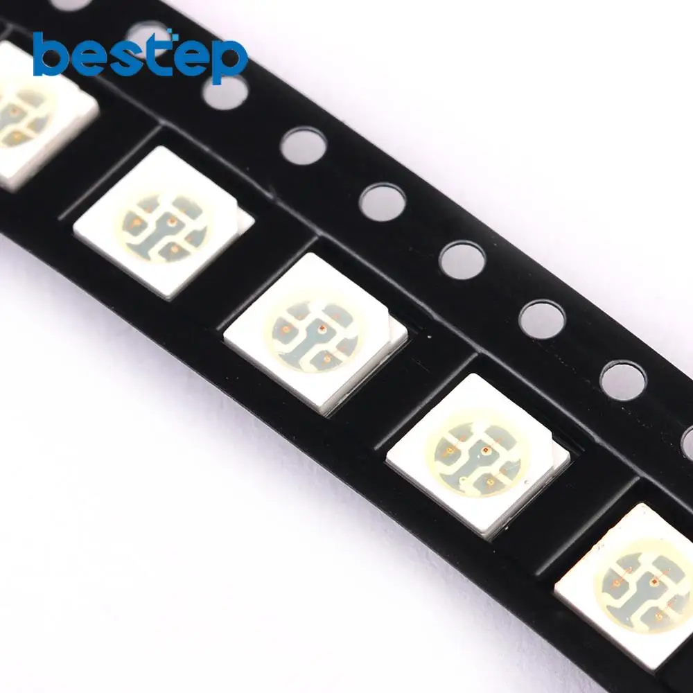 200 шт. 5050 SMD SMT СВЕТОДИОДНЫЙ ультра яркий RGB светильник Диодная лампа PLCC-6