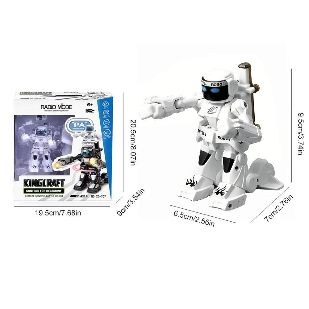 RC Robot Toy Combat Robot Control RC Battle Robot Toy With Light Sound Remote Control Toys Body Sense For Boys Children Gift