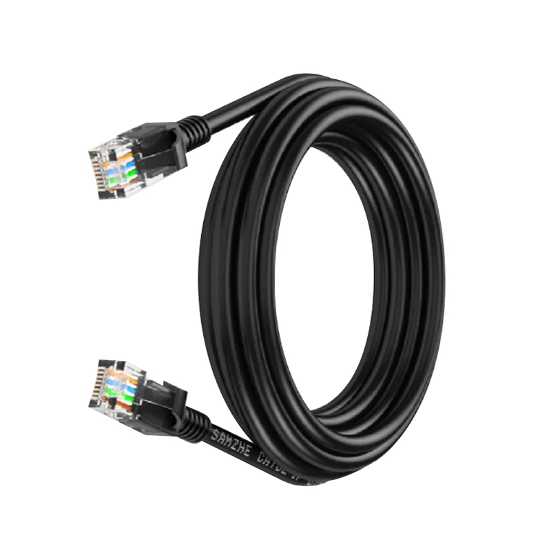 Высококачественный черный RJ45 CAT5 Ethernet шнур Rj45 кабель ethernet Интернет Lan Сетевой для