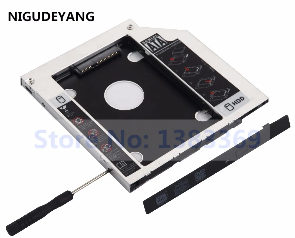 NIGUDEYANG 2nd SATA HDD SSD Caddy адаптер для SONY VAIO VPCSE1E1E vpcs13l9e b svf15218sn VPCSA25GX VPCSA2Z9E UJ242 UJ252 UJ262|ssd caddy