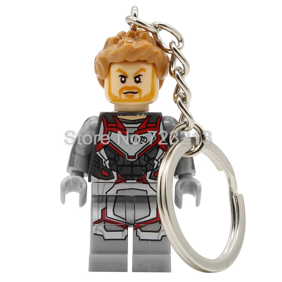 Avengers Endgame Super Hero Figure Keychain Iron Man Ant-Man Hawkeye Rocket Raccoon Thor Nebula Building Blocks Brick Toys