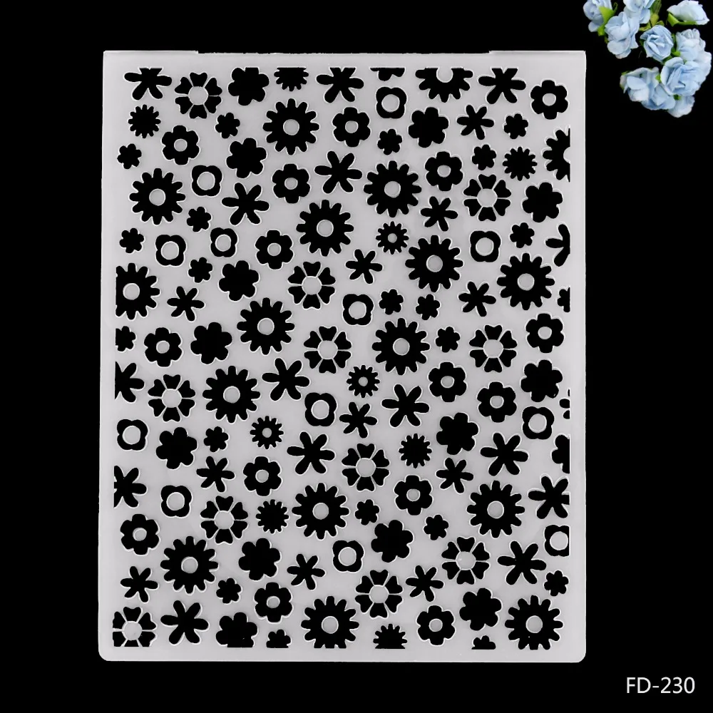 

2017 New Arrival Scrapbook Beautiful Flowers Design DIY Paper Cutting Dies Scrapbooking Plastic Embossing Folder