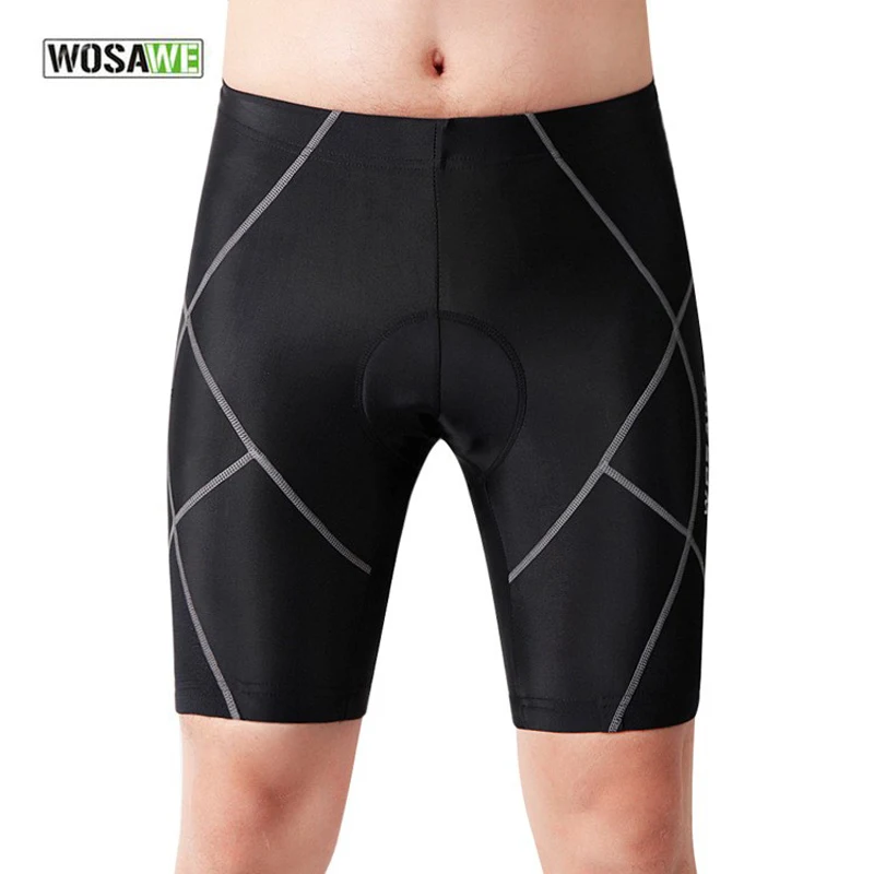 WOSAWE Unisex Cycling Shorts 4D Gel Padded Breathable Reflective logo