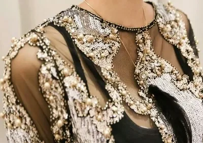 women crystal Sequins embroidery Blouse lace Geometric Heavy beads Shirts sexy blusas camisa 2019 Party Clubs Hollow Tops
