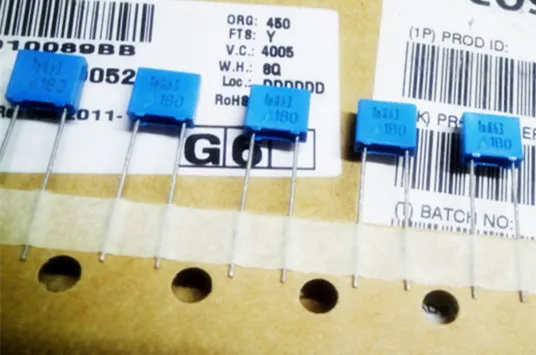 Lot De 20 Condensateurs Céramiques 1nF (1000pF) – Haute Tension 20 KV – Diamètre 15mm – Bleu