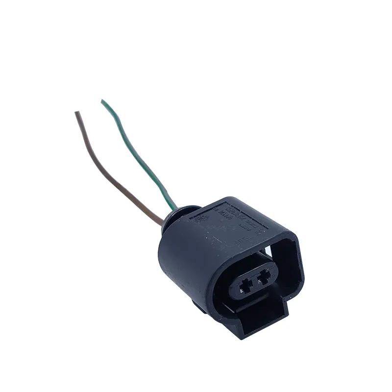 OEM 2 контактный черный плоский разъем для V W AUDI 1J0 973 702 GOLF PASSAT TIGUAN jett a A1 A2 A3 A4 A5 A6 A7 A8 Q3