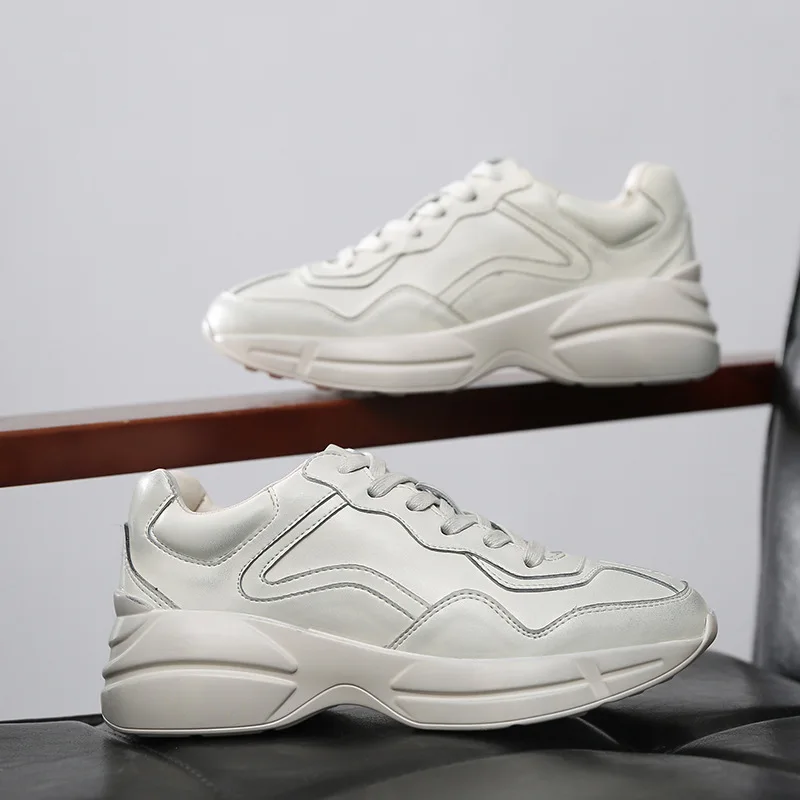 

Men Vulcanized Shoes Geunine Leather Fashion Tenis Feminino Breathable Shoes Men Casual Shoes Men Sneakers Men Lover Shoes