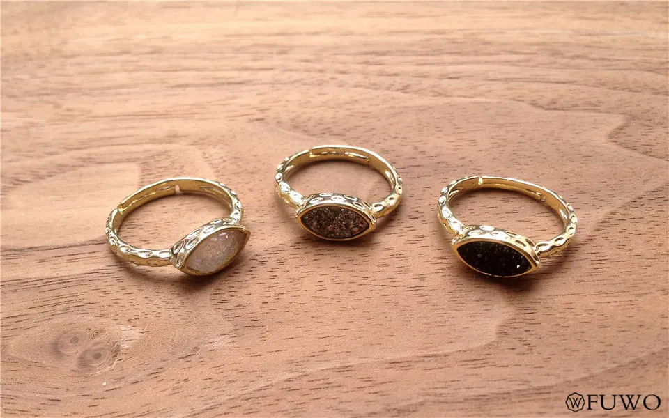 Aura Druzy Rings 9
