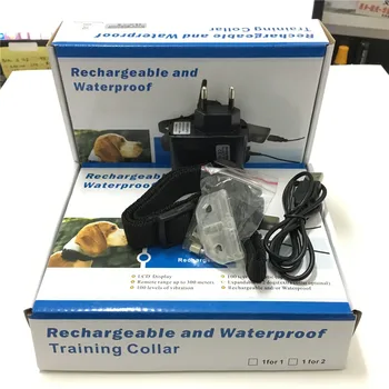 

10set 1dog 300M 100LV Shock Rechargeable and Waterproof remote Dog Pet Training Collar with LCD Display with blue backlight