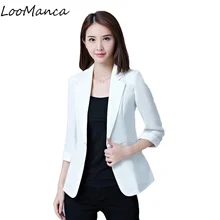 Плюс размер 5XL повседневные женские блейзеры куртки Универсальные женские Блейзер сезон весна осень тонкие женские блейзеры Mujer