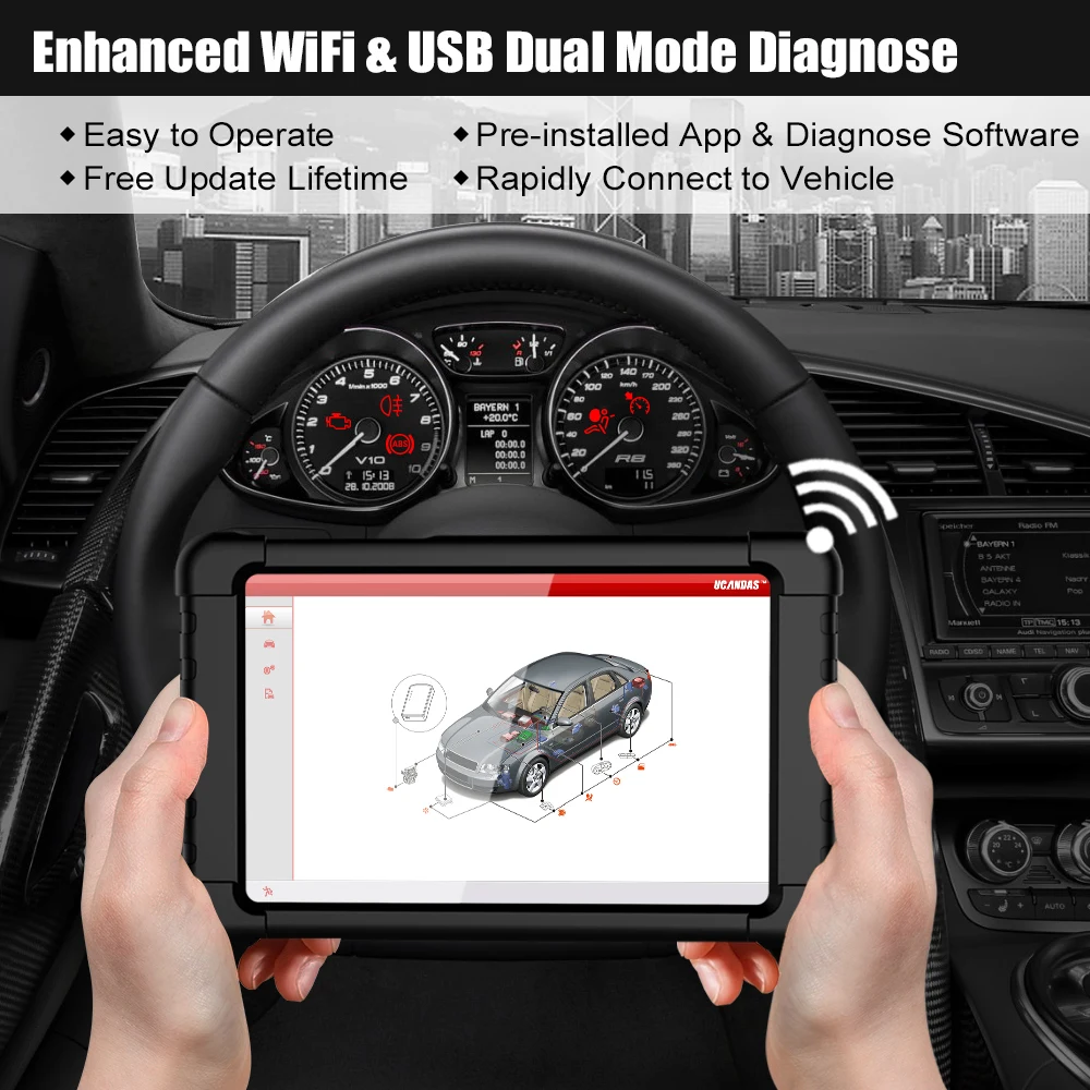 VDM V4.5 Wifi OBD2 диагностика авто Диагностический обд сканер для диагностики авто Полная система авто диагностический инструмент Многоязычный автомобильный OBD2 автомобильный сканер бесплатное обновление