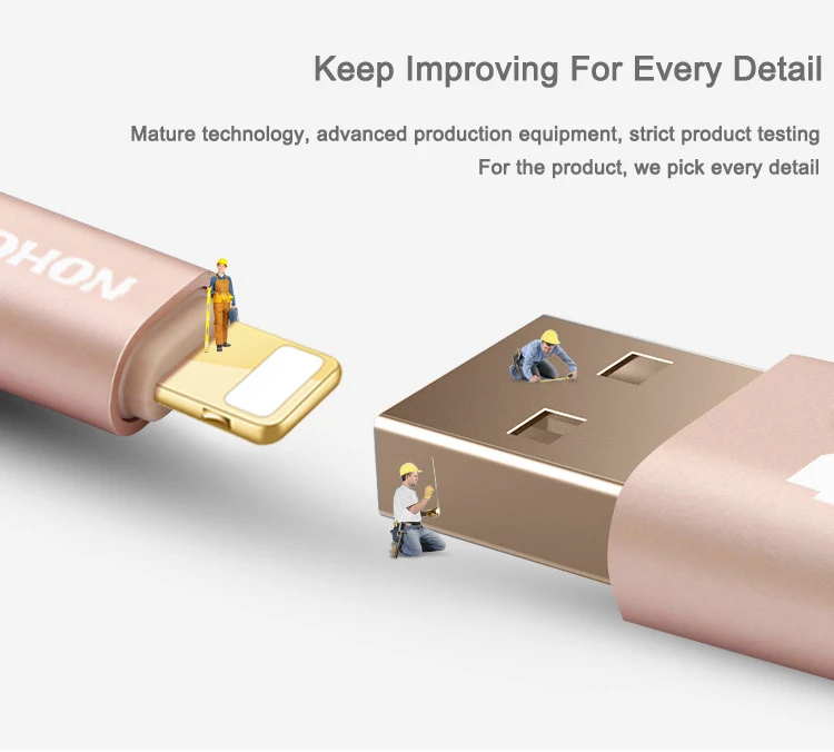 NOHON 3 м 2 м 1 м 8pin USB кабель для быстрой зарядки для iPhone 8X7 6 6S Plus iOS 10 9 8 iPad Мобильный телефон USB кабели