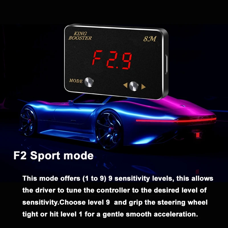 F2 Sport mode throttle booster