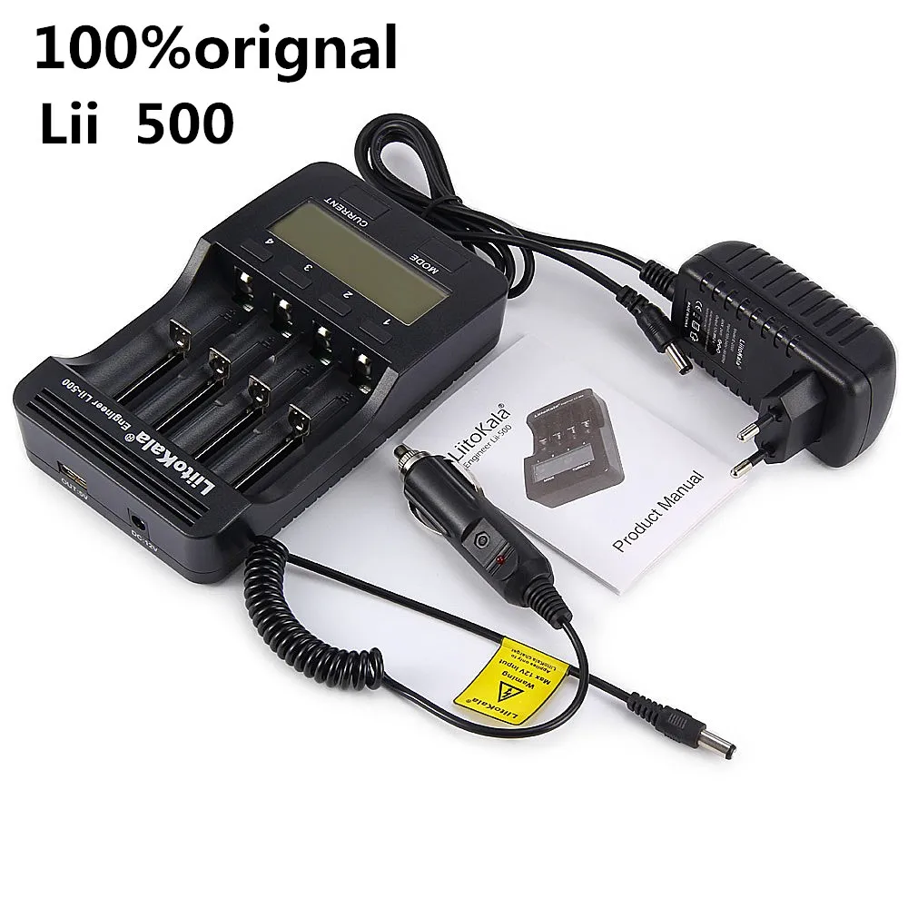 

LiitoKala Lii-500 LCD Carregador de Battery Para 3.7 V 18650 18350 18500 16340 17500 25500 10440 14500 26650 1.2 V AA AAA lii500