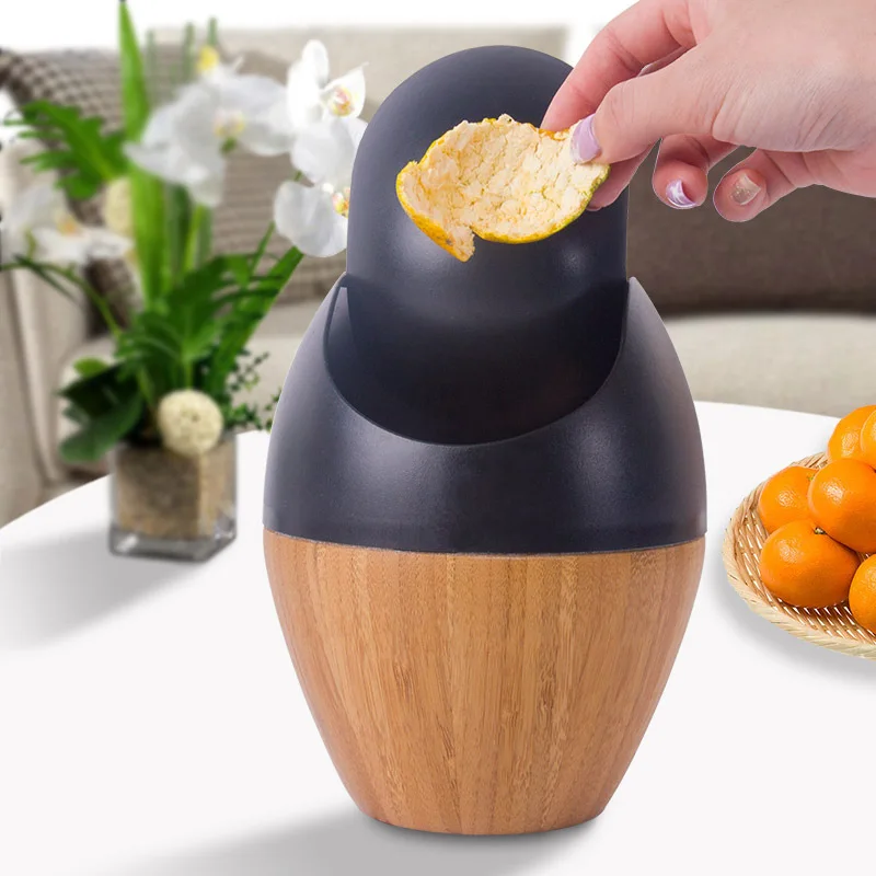 

13.5x20cm Mini Bamboo Storage Bucket/Creative Table Storage Box Dustbin/Office Simple Waste Bins Garbage Can Cleaning Tools