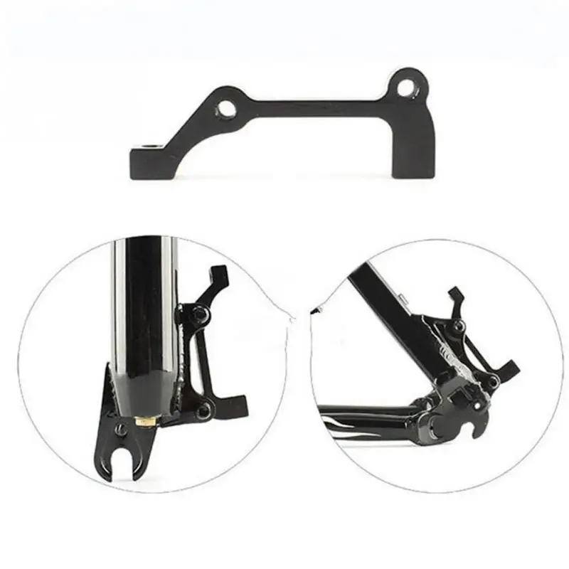 Велосипедный дисковый тормозной адаптер из алюминиевого сплава черный суппорт