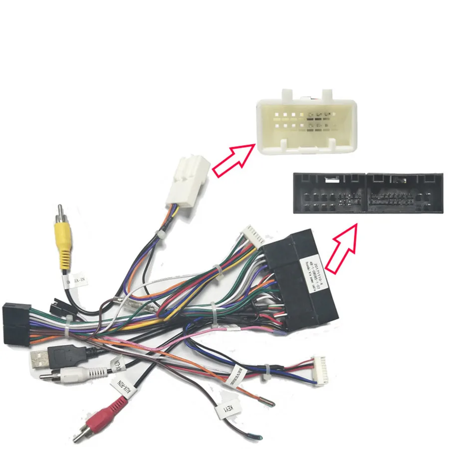 Автомобильный стерео 20 адапетр Питания Жгут проводов для KIA K2 K3 K5 K7 RIO Sorents Sportage/hyundai IX35 H1 Санта-автомобиль радио
