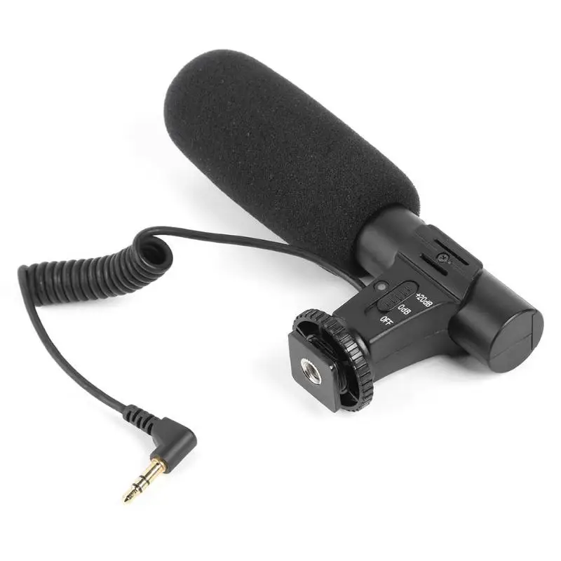 MIC-05 микрофон для интервью Камера стерео-микрофон видео Открытый ПК записывающий микрофон