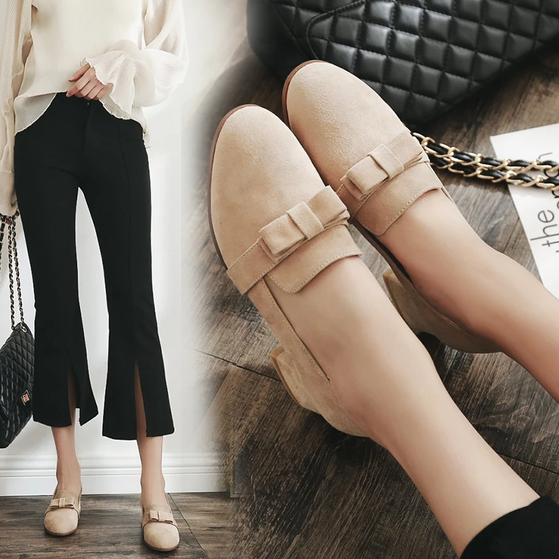 

MYCOLEN Brand Shoes Woman Winter Loafers Flat Round Toe Luxury Designers Comfortable Slip-On For Women Ladies Sapatos Feminino