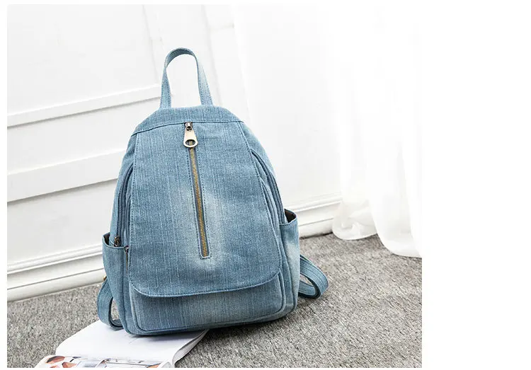 Rdywbu, синий джинсовый холщовый рюкзак, женский, высокое качество, сумка, большая емкость, школьная сумка, джинсы, дорожная сумка, рюкзак, ранец, B755