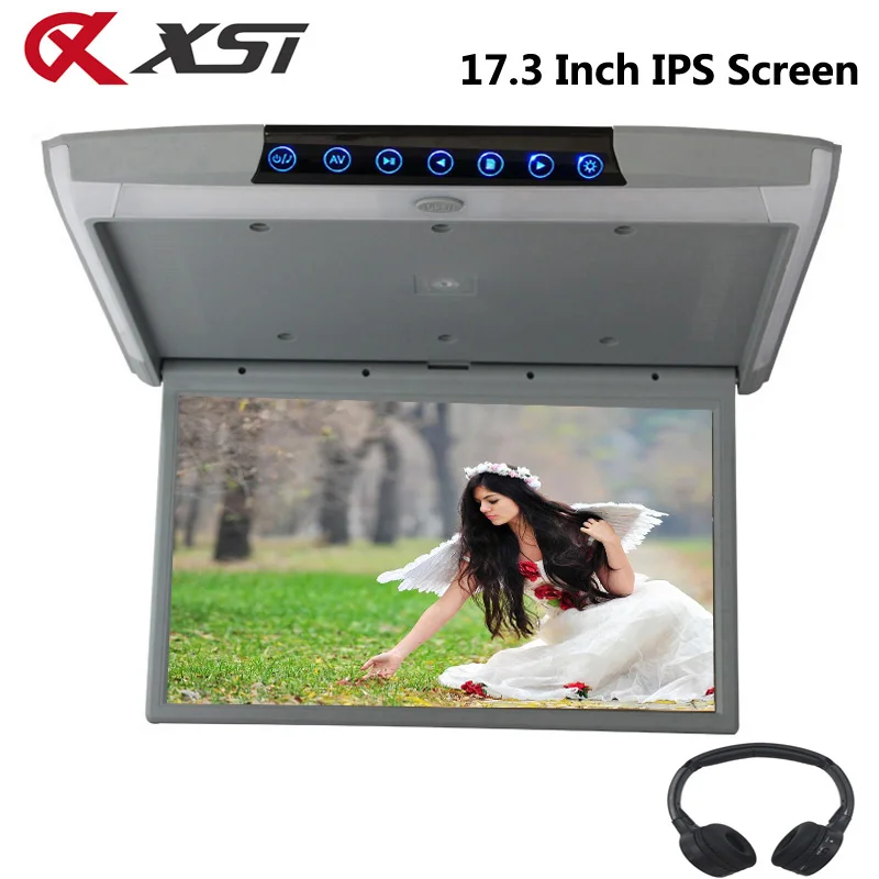 Сенсорный ЖК-экран XST, 17,3 дюйма, IPS-экран, HD 1080P, видео, автомобильный монитор, откидное крепление на крышу, сенсорная кнопка с USB, SD, HDMI, Sperker, IR, FM-... Сенсорный ЖК-экран XST, 17,3 дюйма, IPS-экран, HD 1080P, видео, автомобильный монитор, откидное крепление на крышу, сенсорная кнопка с USB, SD, HDMI, Sperker, IR, FM-...