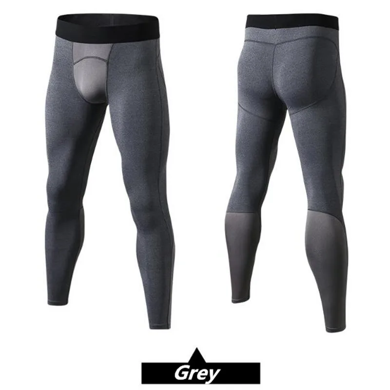 100 шт. Для мужчин Корректирующее бельё для упражнения 3D плотно Фитнес длинные штаны Быстросохнущий влагу высокие эластичные дышащие компрессионные длинные брюки для девочек - Цвет: Серый