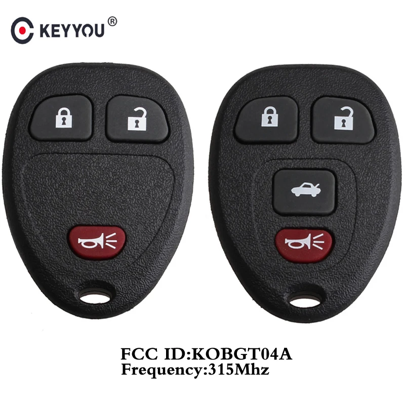 KEYYOU 3/4 кнопочный дистанционный ключ KOBGT04A для Chevrolet Malibu Cobalt G6 Buick Allure LaCrosse