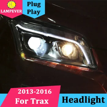 

2 Ps Car Head Lamp For Chevrolet Trax headlights 2013-2016 New trax headlight DRL Moving Turn Signal H7 HID Bi-Xenon Lens Front