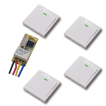 

Smart Home DC 3.5v-12v Micro Remote Control Switch Wireless Remote Switch Mini Relay Receiver Wall Transmitter