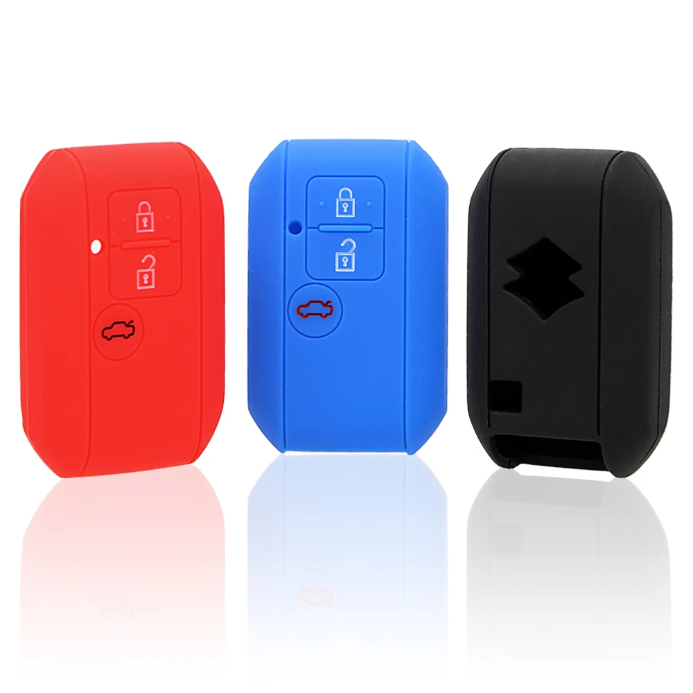 

Car Key Case Cover Silicone Holder For Suzuki New Swift 2017 Wagon R Japanese Monopoly Skin Type 3C For Maruti Dzire