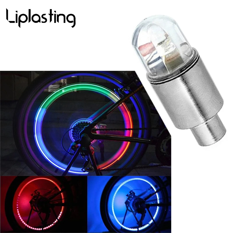 1PCS Car Bike Bicycle Motorcycle Tire Air valve LED Lamp Flash Tyre