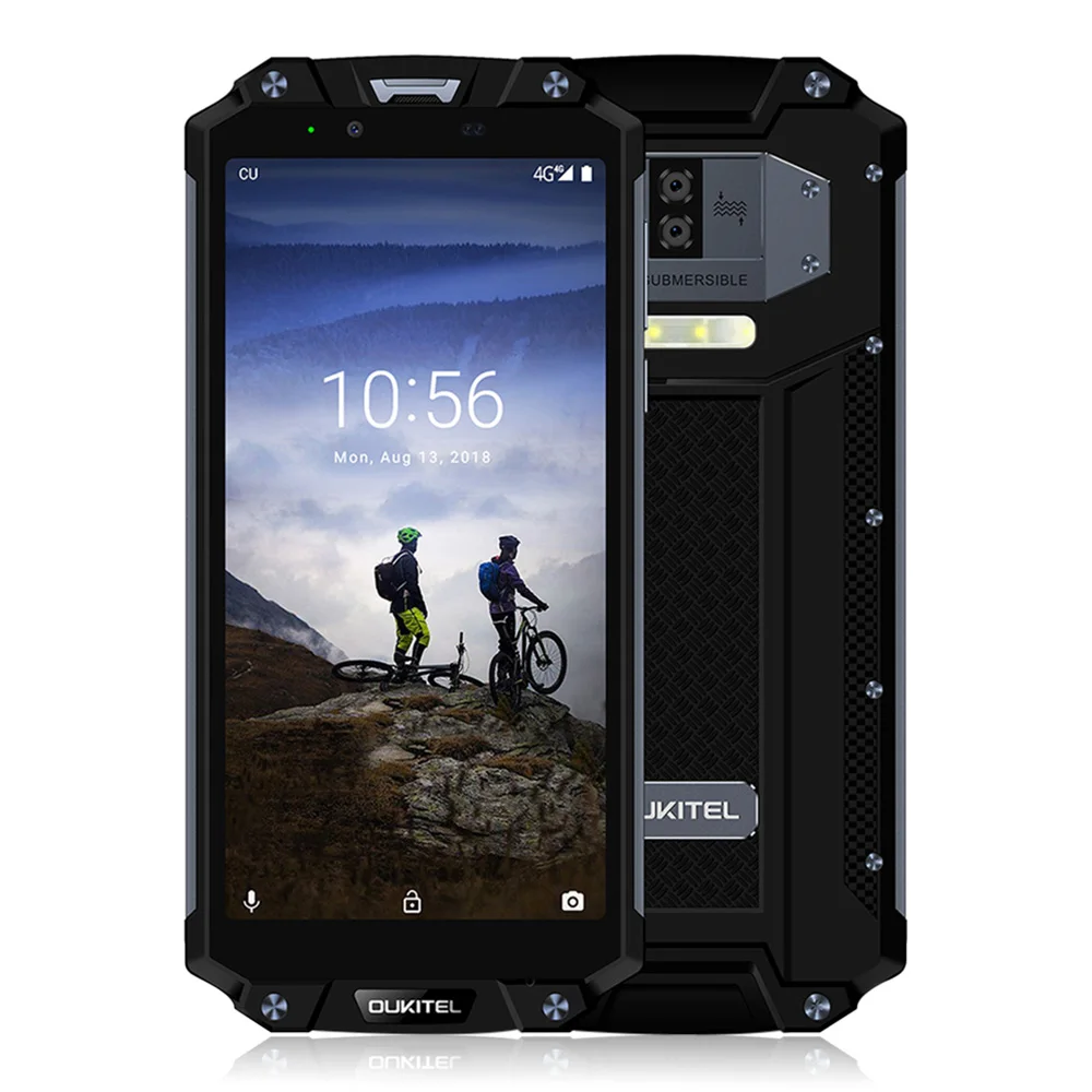 OUKITEL WP2 4G смартфон 6,0 дюймов Android 8,0 MT6750T Восьмиядерный 4 Гб ОЗУ 64 Гб ПЗУ IP68 водонепроницаемый 10000 мАч NFC сотовый телефон