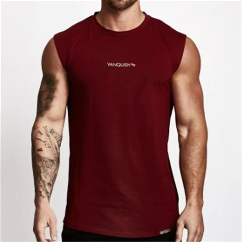 

Casual men's vest 2019 high quality men's sporter vest jogger fitness top men's sleeveless vest gyms bodybuilding men's clothing