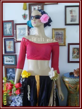 

Transparent thin belly dance Top CP02-02