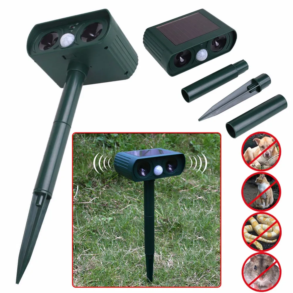 Solar Electron Mice Repeller Ultrasonic Snake Repeller Pest Reject Eco