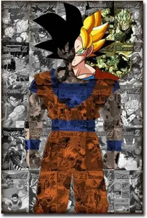 Goku - Dragon Ball Z New Anime Art Print Silk Poste Wall 12x18' 24x36' 24x48' | Дом и сад