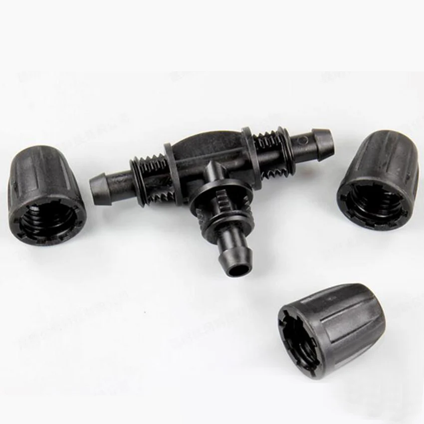 

1PC Atomizing Micro Nozzle with Tee Joints or Screw Connector or Only Sprinker Heads Nozzle Watering Cooling Spray elbow