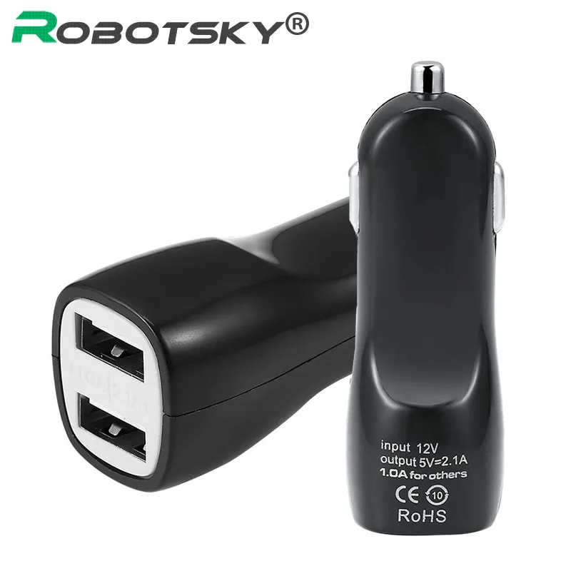 12v 24v 2.1A 1.0A двойной usb 2 порта светодиодный USB универсальный автомобильный адаптер зарядного устройства для iPhone 6 6S Plus 5 5S samsung смартфон камера