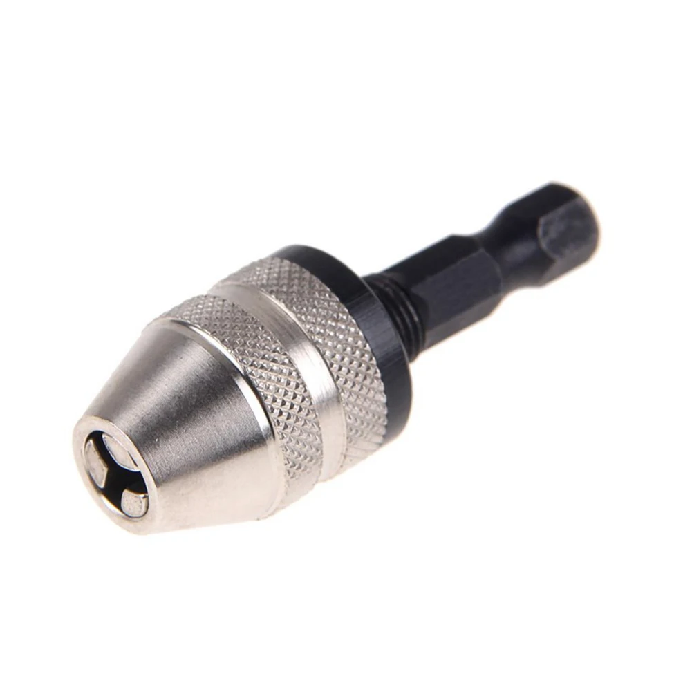 

Quick Change Electric screwdriver Drill Chuck 1.85" Keyless Drill Bit Chuck Hex Shank Adapter Converter 0.3-3.4mm