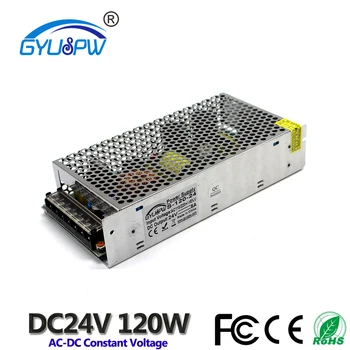 

Best quality 24V 5A 120W Switching switch Power Supply Driver for LED Strip CNC CCTV MOTOR AC110V 220V Input to DC 24V UPS