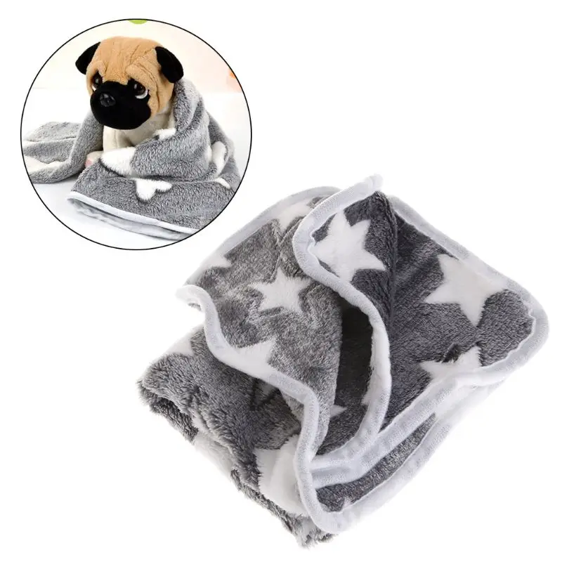 

Pet Blanket Cushion Warm Winter Coral Fleece Soft Bed Sleep Carpet For Dog Cat -HJI