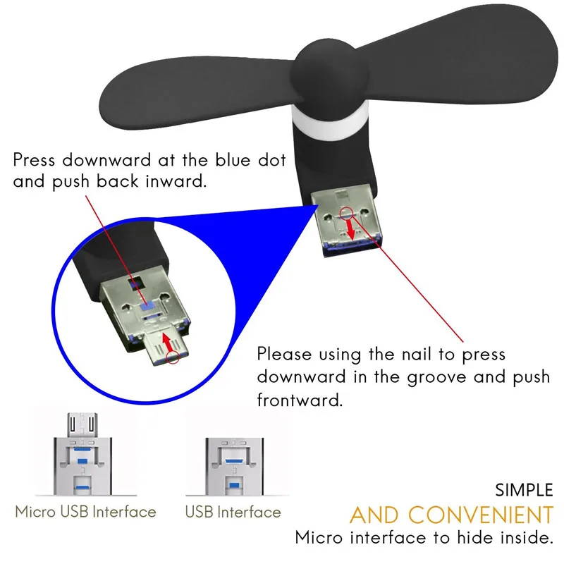 BinFul карманные вентиляторы USB гаджет портативный летний Micro USB Крутые гаджеты мини вентилятор универсальный для Android OTG телефонов power Bank ноутбука