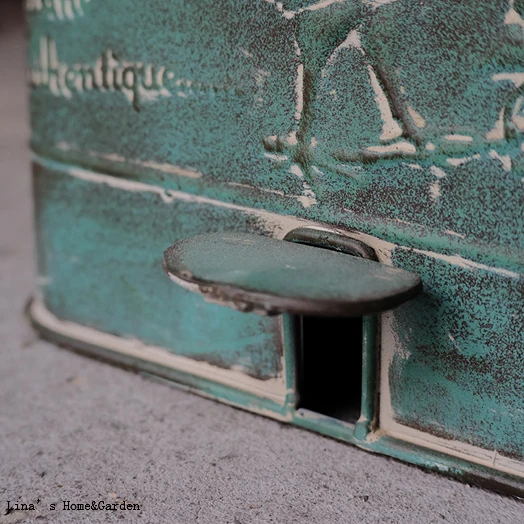 foot pedal metal zinc handcrafted vintage dustbin box (7)