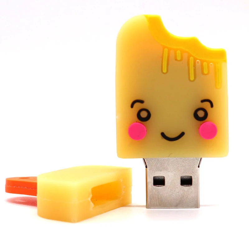 Usb флеш-накопитель для мороженого 4 ГБ 8 ГБ 16 ГБ 32 ГБ 64 Гб милый флеш-накопитель карта памяти мини компьютерная Подарочная флешка, переносной usb-накопитель