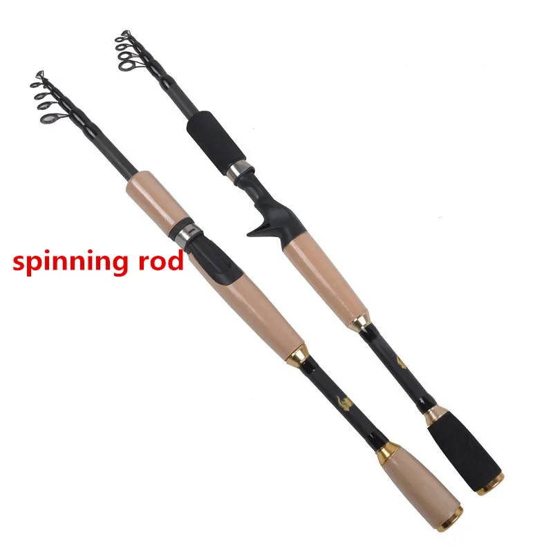 Portable 99% Carbon Fiber Telescopic Fishing Rod 1.8m/2.1m/2.4m/2.7m Sea Rods Telescopic Fishing Pole Lure Spinning Rod