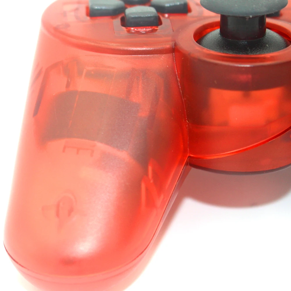 JIELI Wireless Bluetooth Transparent Color Controller For Sony PlayStation Dualshock 3 PS3 Controller Vibration Gamepad